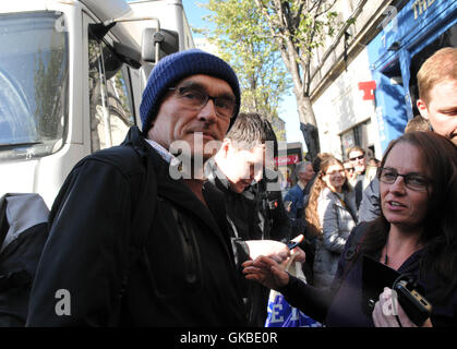 Trainspotting 2 Dreharbeiten Edinburgh mit: Danny Boyle wo: Schottland, Vereinigtes Königreich: 15. Mai 2016 Stockfoto