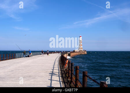 Roker Pier, Sunderland Stockfoto