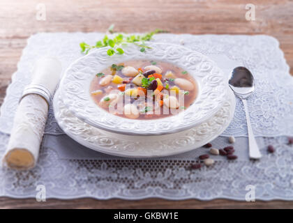 Bohnen Suppe Stockfoto