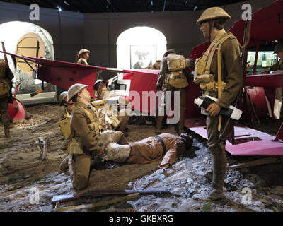 Tod der Rote Baron an Omaka Aviation Heritage Center in Blenheim, Neuseeland Stockfoto