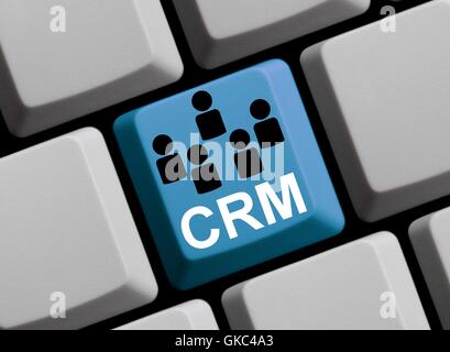 CRM - Kundenbeziehungsmanagement Stockfoto