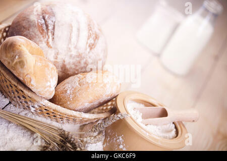 Lebensmittel Nahrungsmittel Brot Stockfoto
