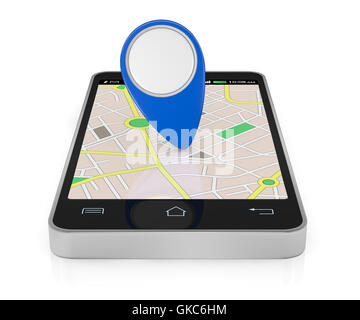 Telefon Handy blau Stockfoto