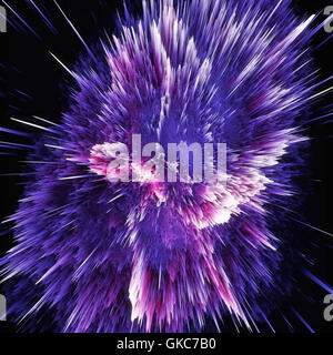 Bunte Galaxie Wolken und Urknall abstrakte Sterne Textur Stockfoto