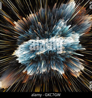 Bunte Galaxie Wolken und Urknall abstrakte Sterne Textur Stockfoto