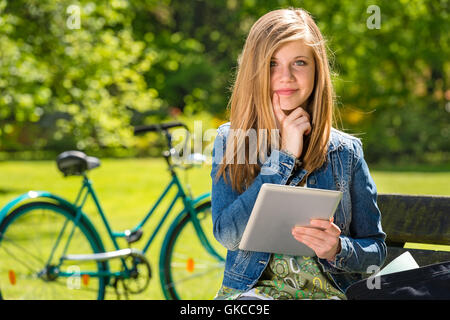 Frau Freizeit Zeit frei Stockfoto