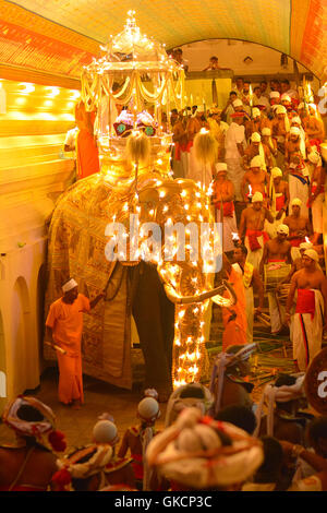 Kandy Perahera-Prozession, Sri Lanka Stockfoto