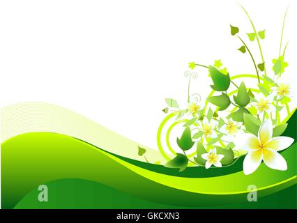 Frühjahr/Sommer-Hintergrund Stock Vektor