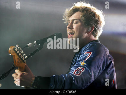 Erforming bei Manchester Arena Featuring kaputt: Busted, James Bourne wo: Manchester, Vereinigtes Königreich bei: 21. Mai 2016 Stockfoto