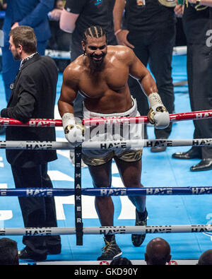 David Haye und Arnold Gjerjaj Schwergewichts-Boxkampf in der Londoner O2 Arena.  Mit: David Haye Where: London, Vereinigtes Königreich bei: 21. Mai 2016 Stockfoto