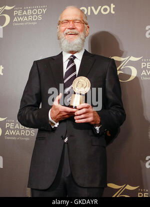 75. Peabody Awards statt bei Cipriani New York Featuring: David Letterman wo: New York, Vereinigte Staaten von Amerika bei: 21. Mai 2016 Stockfoto