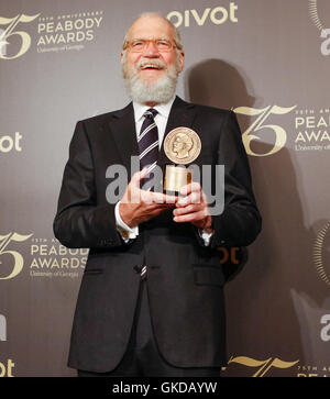 75. Peabody Awards statt bei Cipriani New York Featuring: David Letterman wo: New York, Vereinigte Staaten von Amerika bei: 21. Mai 2016 Stockfoto