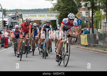 Gera, Deutschland - 30. Juni 2016: Radrennen in Gera. Deutschland Stockfoto