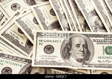 Dollar Dollar zahlen Stockfoto