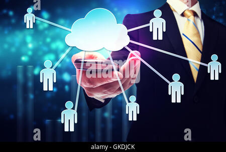 Telefon Handy blau Stockfoto
