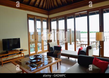 Blaues Haus Gebäude Stockfoto