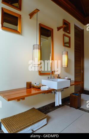 Blaues Haus Gebäude Stockfoto