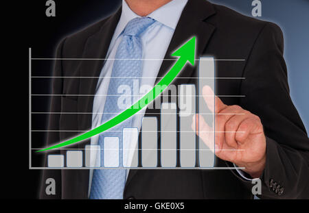 geschäftlichen Verkehr beschäftigen Geschäftsvorfall Stockfoto