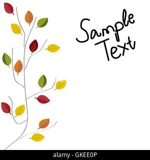 Abstrakte Darstellung des Herbstes Stock Vektor