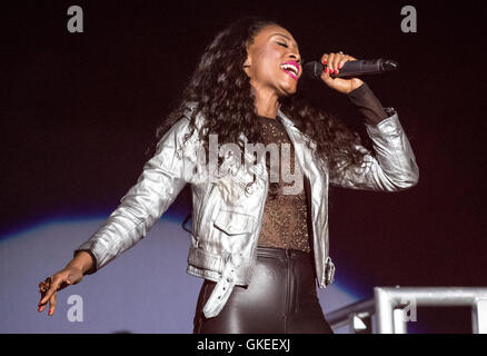 Beverley Knight tritt im The Pavilion in Bournemouth, England Featuring: Beverley Knight Where: Bournemouth, Vereinigtes Königreich: 24. Mai 2016 Stockfoto