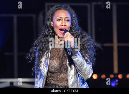 Beverley Knight tritt im The Pavilion in Bournemouth, England Featuring: Beverley Knight Where: Bournemouth, Vereinigtes Königreich: 24. Mai 2016 Stockfoto