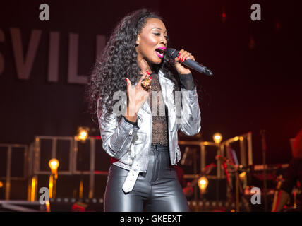 Beverley Knight tritt im The Pavilion in Bournemouth, England Featuring: Beverley Knight Where: Bournemouth, Vereinigtes Königreich: 24. Mai 2016 Stockfoto