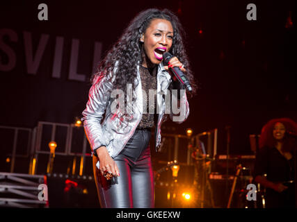 Beverley Knight tritt im The Pavilion in Bournemouth, England Featuring: Beverley Knight Where: Bournemouth, Vereinigtes Königreich: 24. Mai 2016 Stockfoto