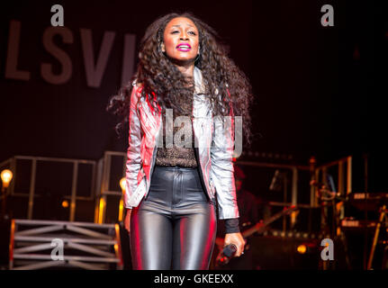 Beverley Knight tritt im The Pavilion in Bournemouth, England Featuring: Beverley Knight Where: Bournemouth, Vereinigtes Königreich: 24. Mai 2016 Stockfoto