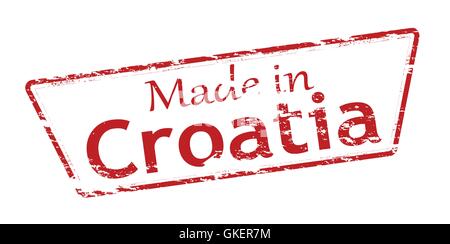 Made in Kroatien Stock Vektor