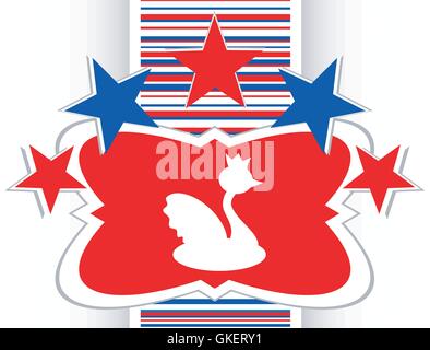 Schwan-Vektor Stock Vektor