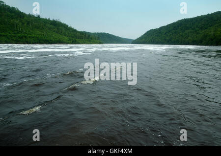 Bureya Fluss Oberlauf Russland, Amur Oblast Stockfoto