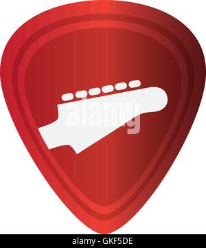 Gitarren Pick-Symbol Stock Vektor