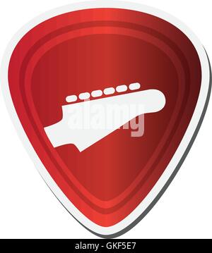 Gitarren Pick-Symbol Stock Vektor