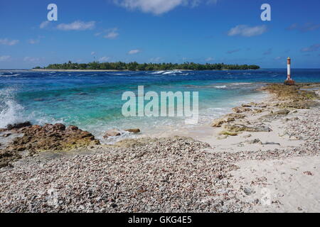 Die Tiputa pass, Atoll des Tuamotu-Archipel, Französisch-Polynesien, Rangiroa, Pazifik Stockfoto