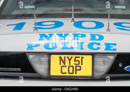 Brentwood, Essex, 21. August 2016 NYPD Autos auf der Custom-Kultur-Show, 2016, Brentwood, Credit: Ian Davidson/Alamy Live News Stockfoto