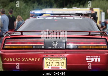 Brentwood, Essex, 21. August 2016 Pontiac Polizeiauto auf der Custom-Kultur-Show, 2016, Brentwood, Credit: Ian Davidson/Alamy Live News Stockfoto