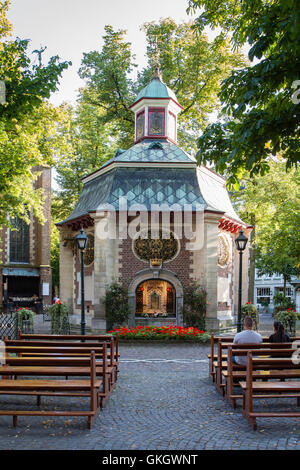 Deutschland, Kevelaer, die Gnadenkapelle mit der das Bild der Heiligen Maria, voll der Gnade. Stockfoto