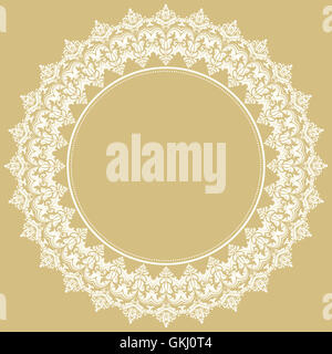 Moderne Runde Blumenrahmen Stockfoto