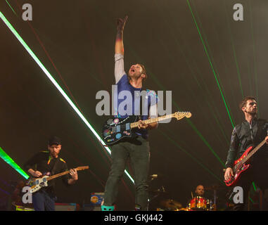 Radio 1 großes Wochenende abgehaltenen Powerdam Burg - Tag2 - Auftritte Featuring: Coldplay wo: Exeter, Vereinigtes Königreich: 29. Mai 2016 Stockfoto