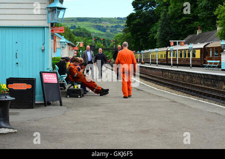 Grosmont Station North Yorkshire Moors England UK Stockfoto