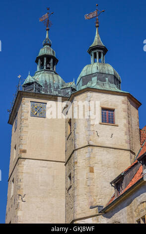 Turm des historischen Universitätsgebäude in Steinfurt, Deutschland Stockfoto