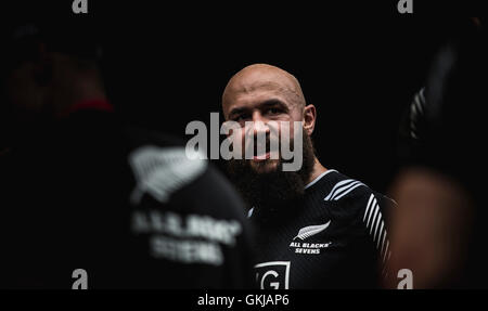 DJ-Forbes in Aktion während Hong Kong Sevens Stockfoto