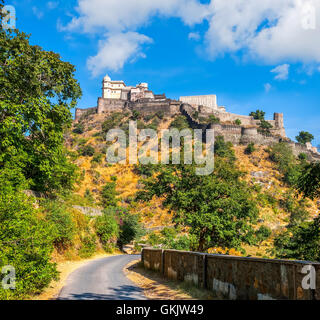 Kumbhalgarh Fort, Rajasthan, Indien.  Kumbhalgarh ist eine Mewar-Festung in Rajsamand Bezirk von Rajasthan Stockfoto