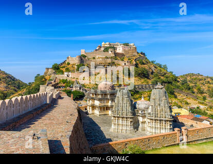 Kumbhalgarh Fort, Rajasthan, Indien.  Kumbhalgarh ist eine Mewar Festung im Rajsamand Bezirk von Rajasthan Staat im westlichen Ind Stockfoto