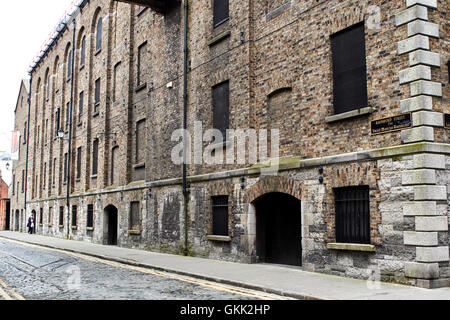 alten Lagerhäusern am Rainsford Straße Guinness Brauerei Str. Jamess Gatter Dublin Irland Stockfoto