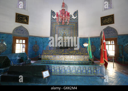 Grab des fünften osmanischen Sultans, wurde Mehmed I. Mausoleum im Jahre 1421, befindet sich auf der Ostseite der Bursa gebaut. Stockfoto