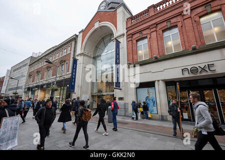 Mary Street und Jervis Einkaufszentrum Fußgänger shopping Bereich Stadtzentrum von Dublin Irland Stockfoto