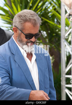 Mel Gibson auf das Blut Vater Film Foto rufen bei der 69. Filmfestspielen von Cannes Freitag, 20. Mai 2016, Cannes, Frankreich. Foto Stockfoto