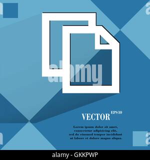 leeres Blatt Papier. Wohnung Modernes Webdesign auf einem flachen geometrischen abstrakten Hintergrund Stock Vektor