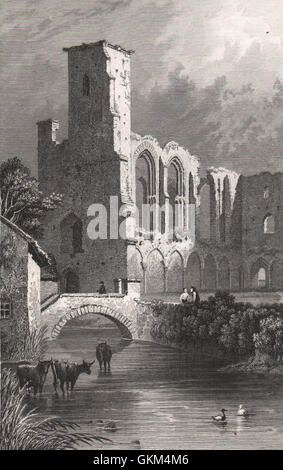 St. Marys College, St. Davids, Pembrokeshire, Wales, durch Henry Gastineau, 1835 Stockfoto